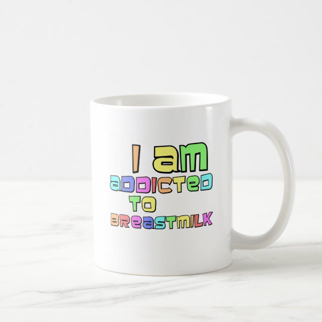 Caneca De Café Sou Viciado Em Leite Materno (Direita)
