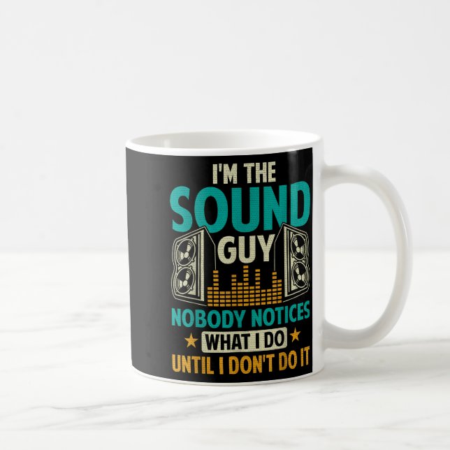 Caneca De Café Sound Engineer Tech Husband Dad Funny Dj Disc Jock (Direita)