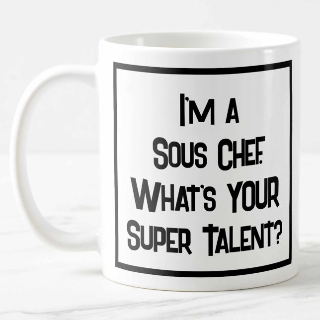 Caneca De Café Sous Chef Super Talent. Coffee Mug (Criador carregado)