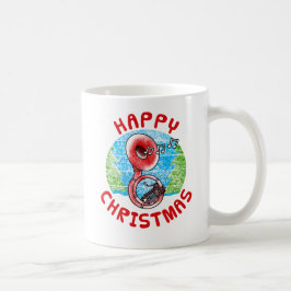 Caneca De Café Sousaphone Christmas Brass Musical Teacher
