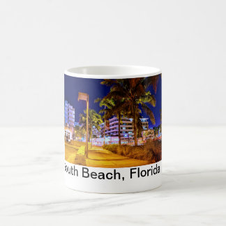 Caneca De Café South Beach Mug Neon Night Lights