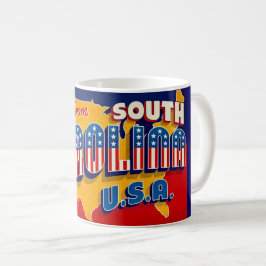 Caneca De Café South Carolina Patriotic Greeting Mug