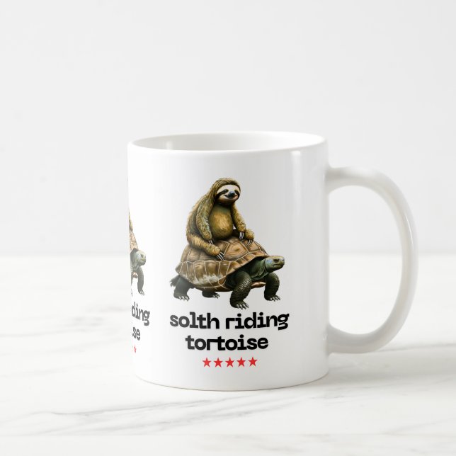 Caneca De Café South Riding Tortoise" (Direita)