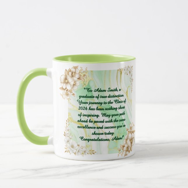 Caneca de Café Souvenir da Turma de 2026 Presente  (Esquerda)