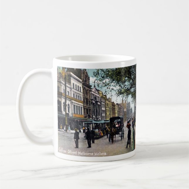 Caneca De Café Souvenir Mug - Melbourne, Victoria, Austrália (Esquerda)