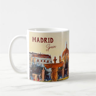 Caneca De Café Souvenir paisagem da Espanha de Madrid