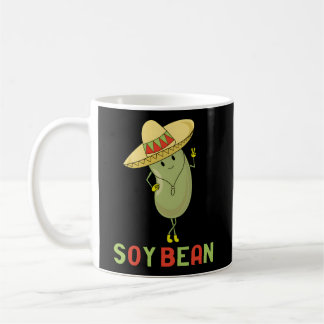 Caneca De Café Soy Bean Vegan Pun Eu Sou Um Foto Sombrero