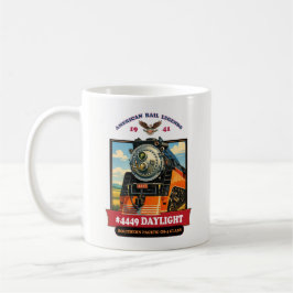 Caneca De Café SP GS-4 Daylight 4449 Steam Locomotive Retro Print