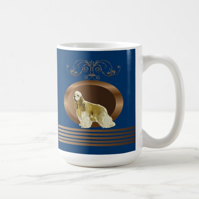 Caneca De Café Spaniel de cocker americano (Direita)