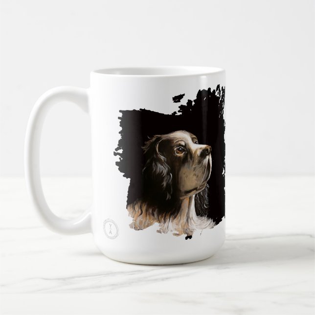 Caneca De Café Spaniel dog love mug  (Esquerda)