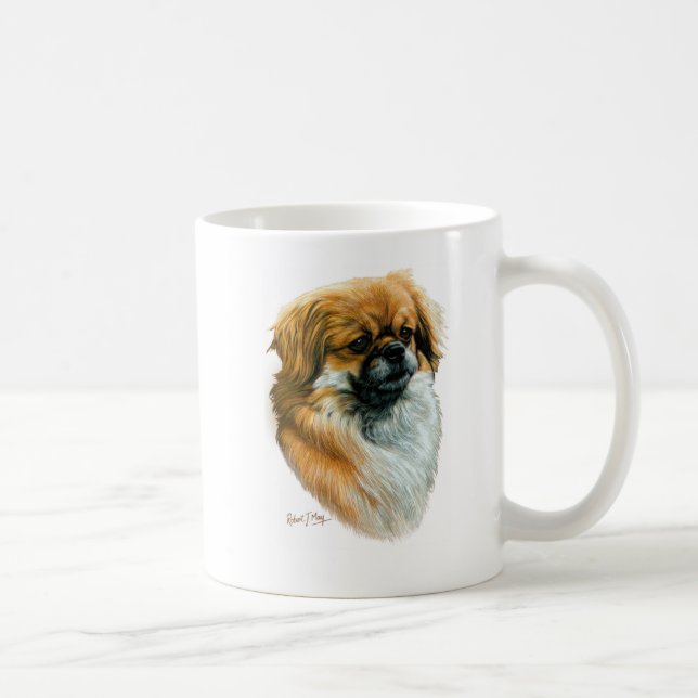 Caneca De Café Spaniel tibetano (Direita)