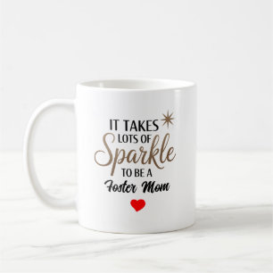 Caneca De Café ✨ Sparkle Cote Gift para Foster Mãe