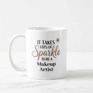 Caneca De Café Sparkle Makeup Artist