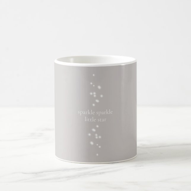 Caneca De Café Sparkle Sparkle Little Star Silver Cinza (Centro)