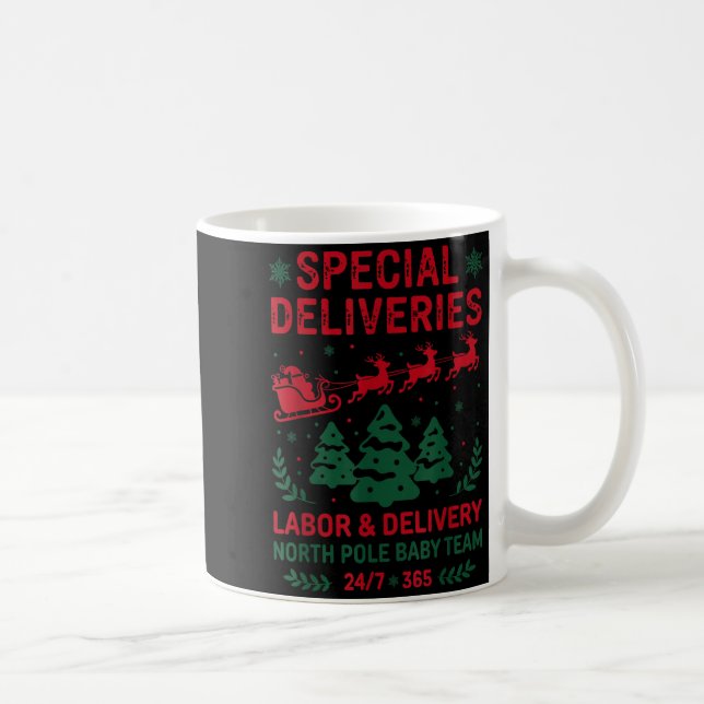 Caneca De Café Special Deliveries Labor And Delivery Baby Nurse C (Direita)