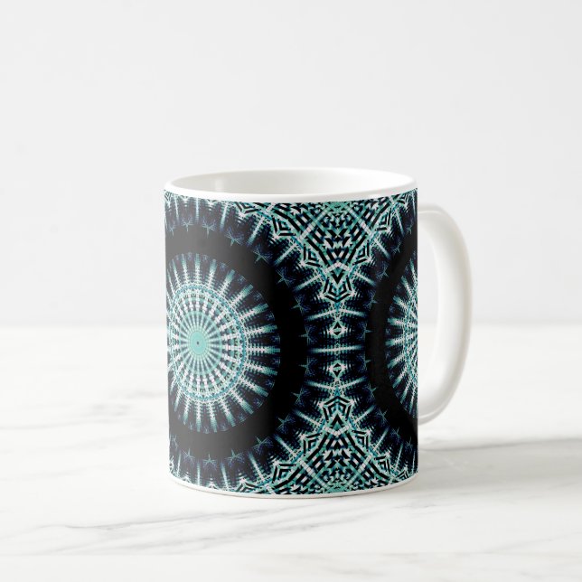 Caneca De Café Spectrum Soundwave Mandala (Frente Esquerda)