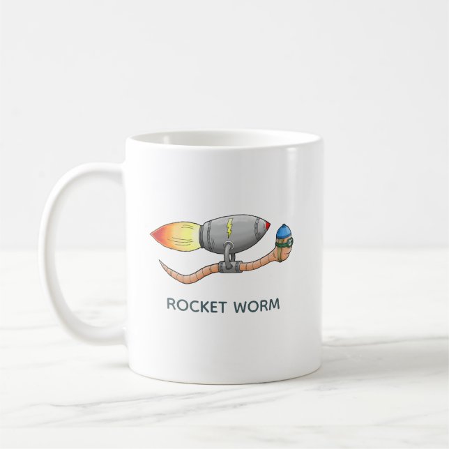 Caneca De Café Speedy Rocket Worm (Esquerda)