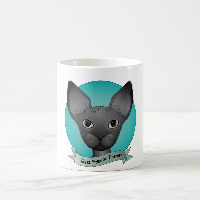 Caneca De Café Sphynx Best Friends Forever (Centro)