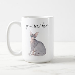 Caneca De Café Sphynx Cat Breed Watercolor Mug Gift