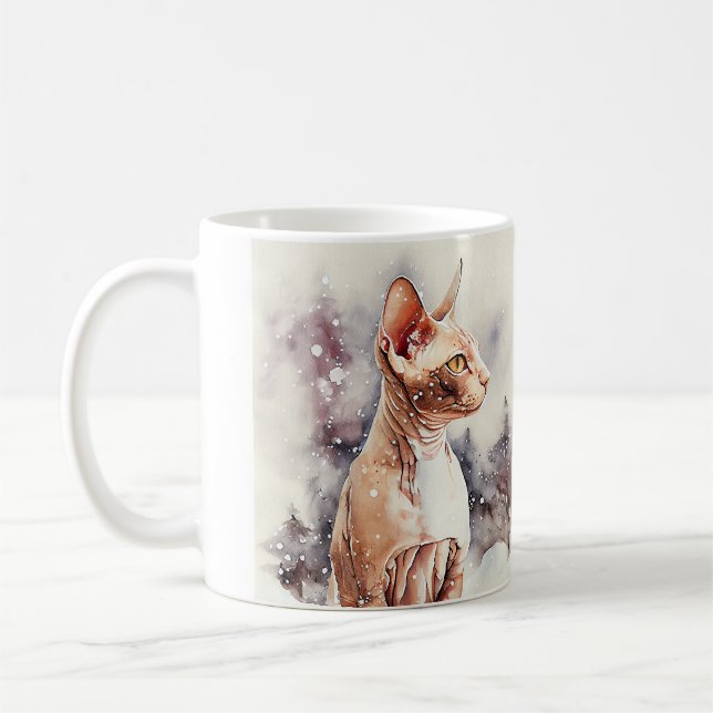 Caneca De Café Sphynx Cat Coffee Mug (Esquerda)