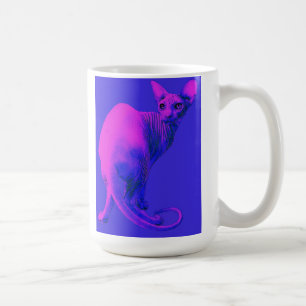 Caneca De Café sphynx gato-cor-de-rosa