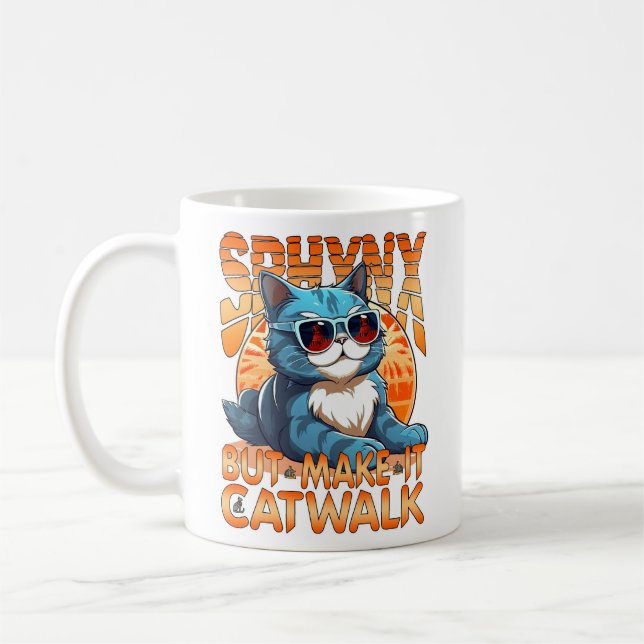 Caneca De Café Sphynx, mas faça-o andar (Esquerda)