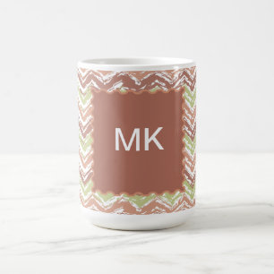 Caneca De Café Spice Scribble Chevron ZigZag