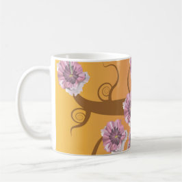 Caneca De Café Spiral Tree With Flower