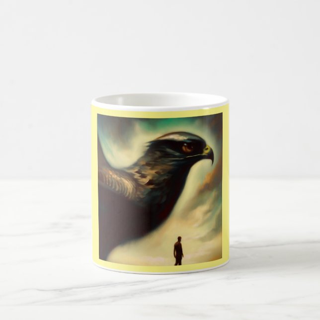Caneca De Café Spirit Animal Hawk 1 (Centro)