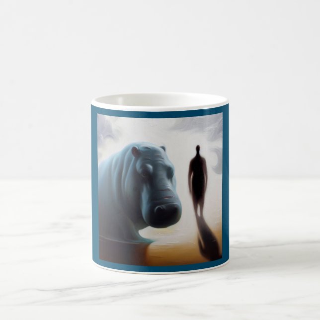 Caneca De Café Spirit Animal Hippopotamus 3 (Centro)