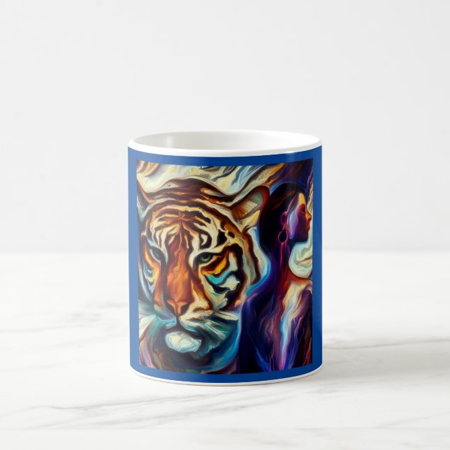 Caneca De Café Spirit Animal Tiger 3 (Centro)
