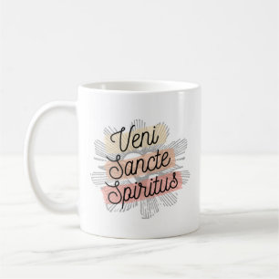 Caneca De Café Spirita de Veni, um cântico católico