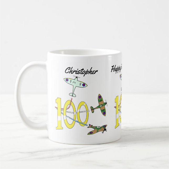 Caneca De Café Spitfire 100th Birthday (Esquerda)