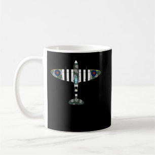 Caneca De Café Spitfire Avião Britânico Ícone da Segunda Guerra M