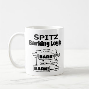 Caneca De Café Spitz Barking Logic