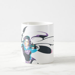 Caneca De Café Splash de Cor da Supergirl 4