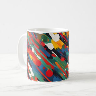 Caneca De Café Splash de Pintura Diagonal