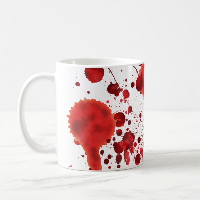 Caneca De Café Splatters falsificados do sangue (Esquerda)