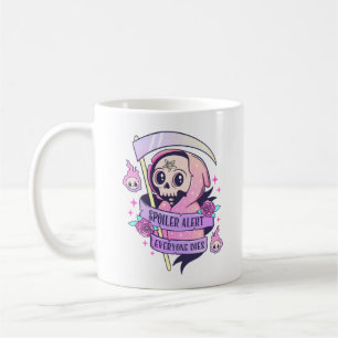 Caneca De Café Spoiler Alerta Todo Mundo Morre Rosa Rosa Fresco D