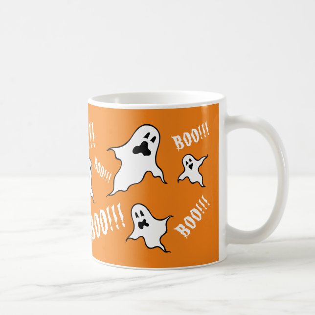 Caneca De Café Spookeen Halloween Ghosts Coffee Mug (Direita)