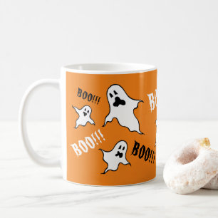 Caneca De Café Spookeen Halloween Ghosts Coffee Mug