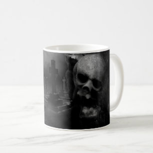 Caneca De Café Spookie Grupy Graveyard, Halloween