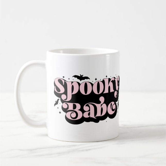 Caneca De Café Spooky Babe Halloween (Esquerda)