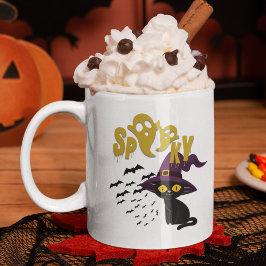 Caneca De Café Spooky Cat