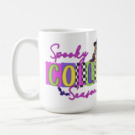 Caneca De Café Spooky Collie Halloween Mug