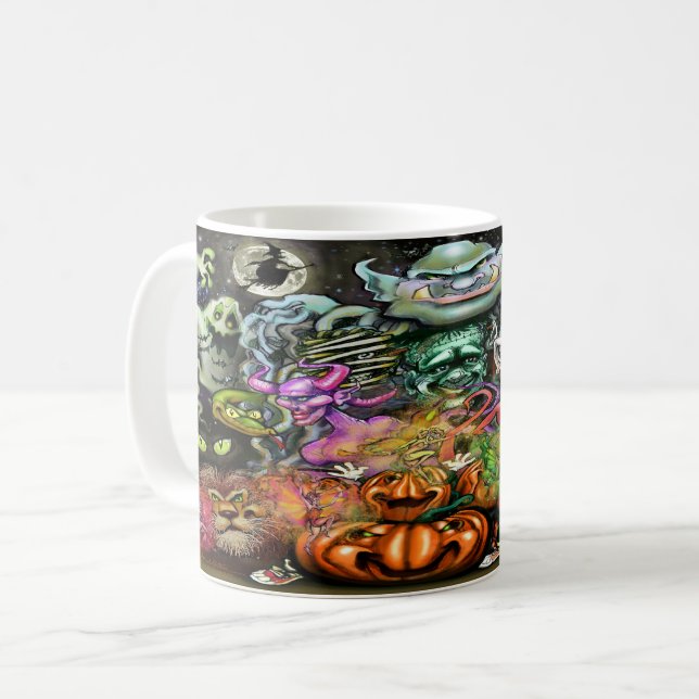 Caneca De Café Spooky Dance (Frente Esquerda)