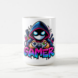 Caneca De Café Spooky Gaming – Controle Fantasma do Gamer de Hall