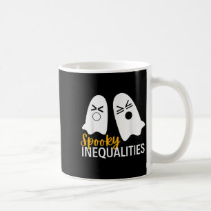 Caneca De Café Spooky Ghost Desigualdades Dia de as Bruxas engraç