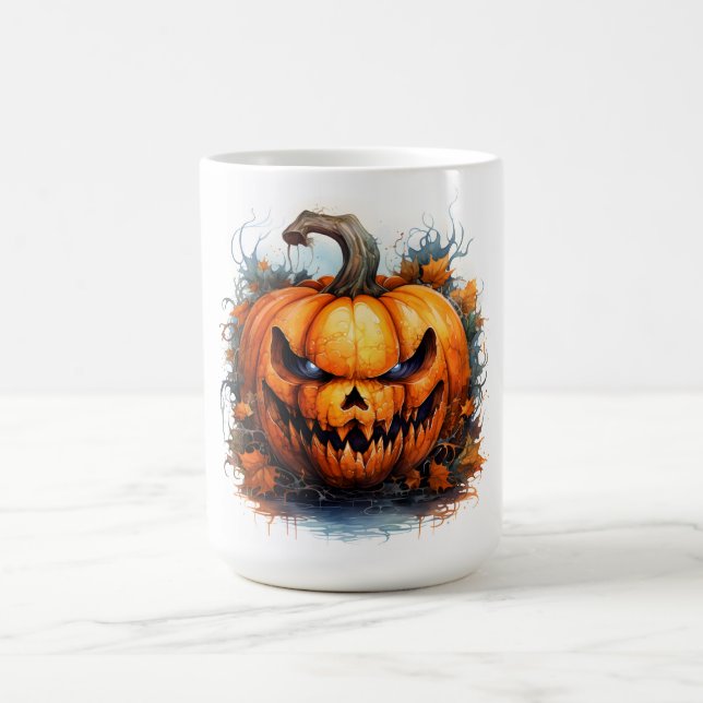 Caneca De Café Spooky Jack-O-Lantern (Centro)