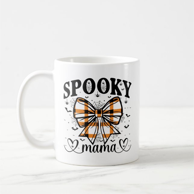 Caneca De Café Spooky Mama – Cute Halloween for Moms (Esquerda)